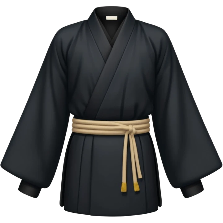 black shihakusho japanese emoji