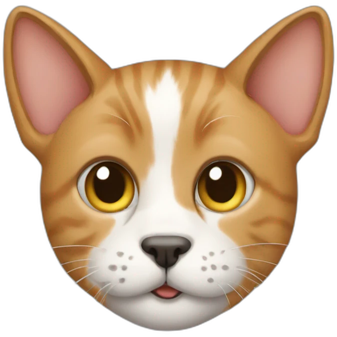 cat into dog emoji