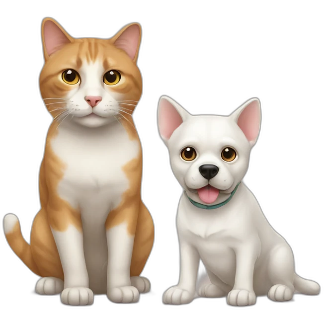 cat + chien emoji