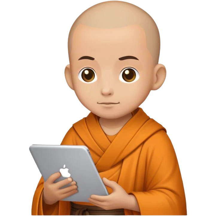 logo monk browsing internet emoji