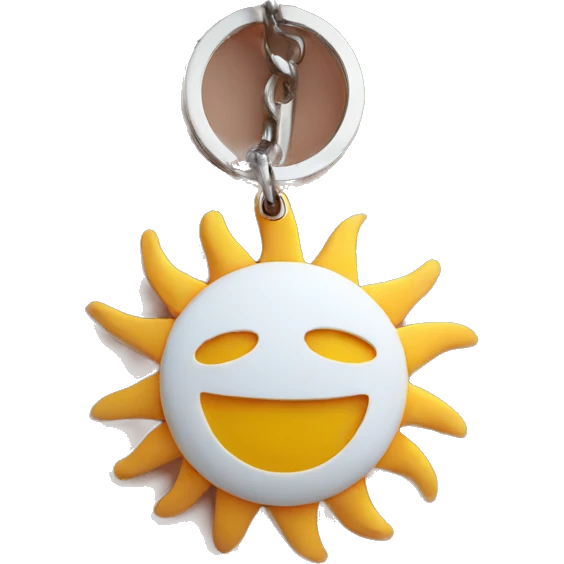 keychain sun emoji