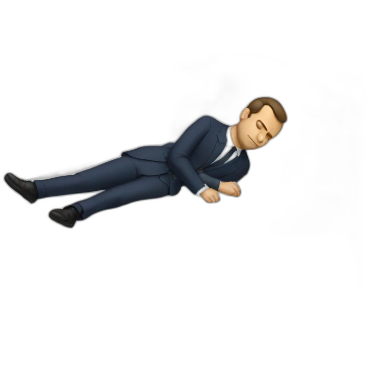 Macron sleeping emoji