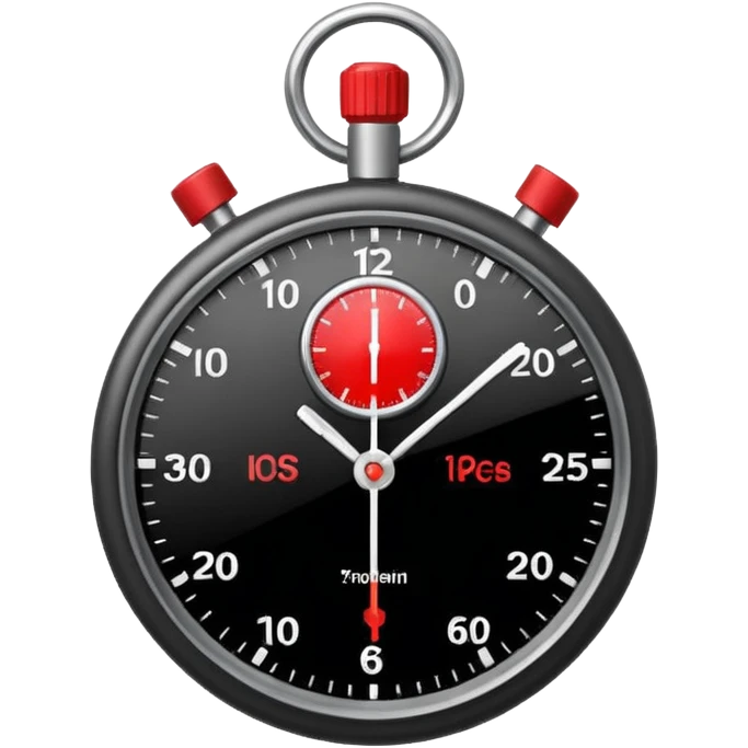 black stopwatch  emoji