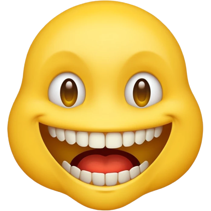 Weird creepy smile emoji emoji