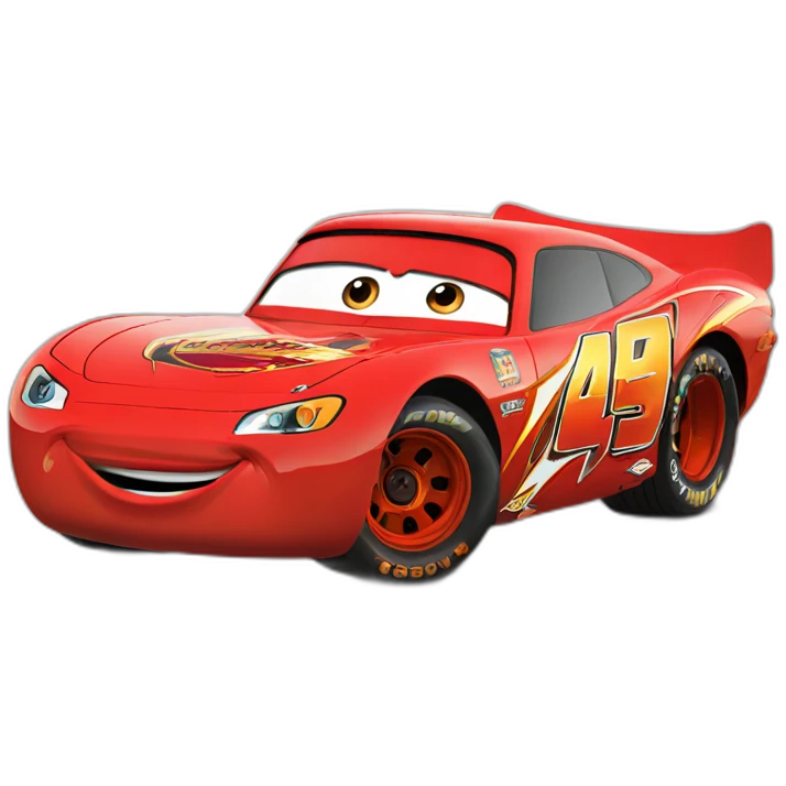 Flash mcqueen from cars movie emoji