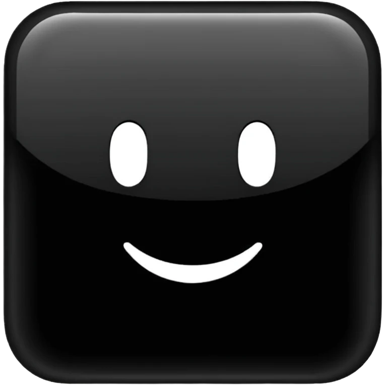 Black no highlights emoji