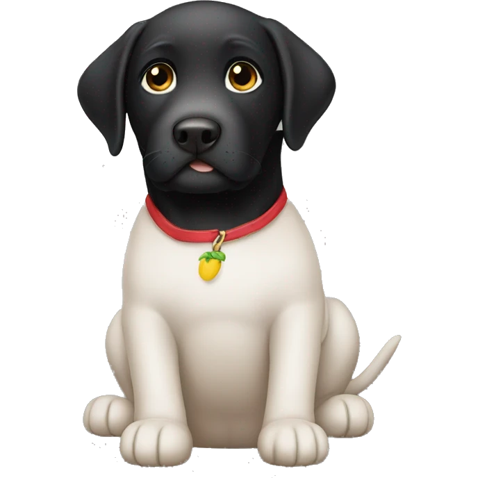 Black Labrador child  emoji