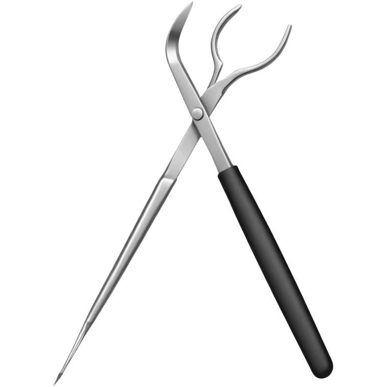 Tweezers for picking out eyebrows emoji