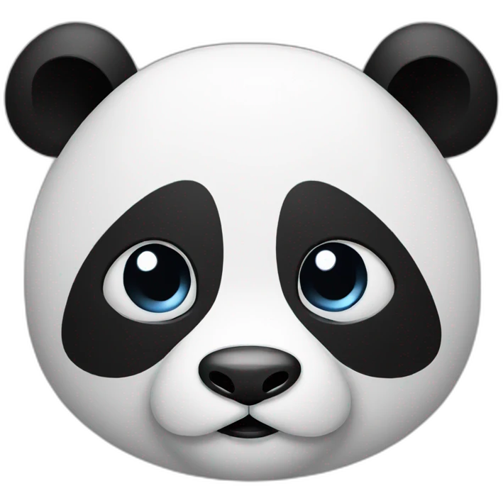 Panda who is confused  emoji