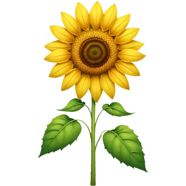 A tall summer sunflower glowing in warm golden light. emoji