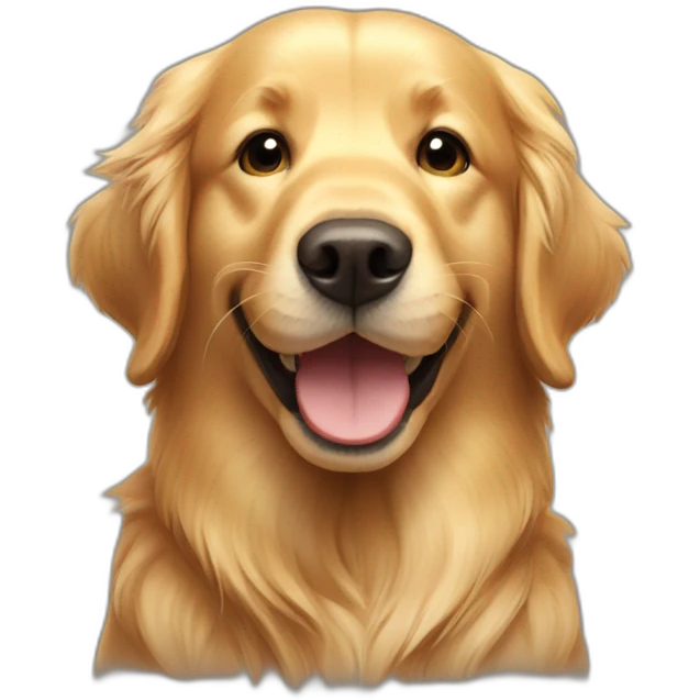 happy Golden retriever  emoji