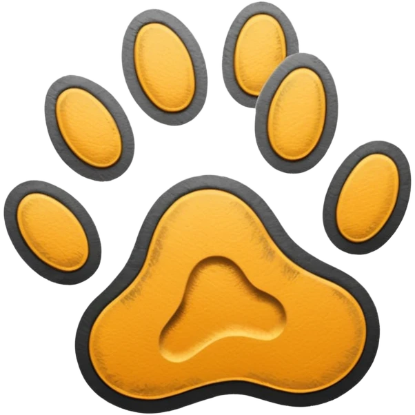 simple Cat footprint emoji