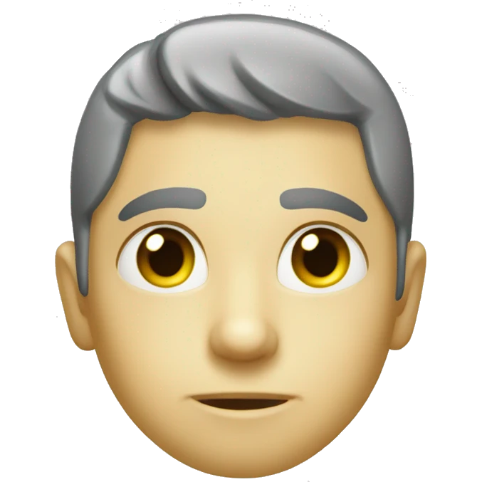 Chat de gouttière yeux vert jaune  emoji