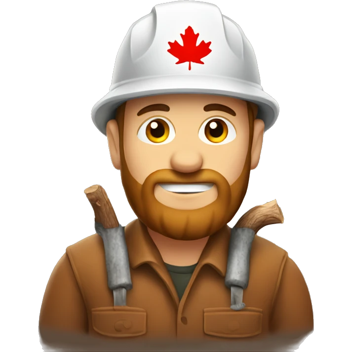 Logger with a Maple leaf emoji