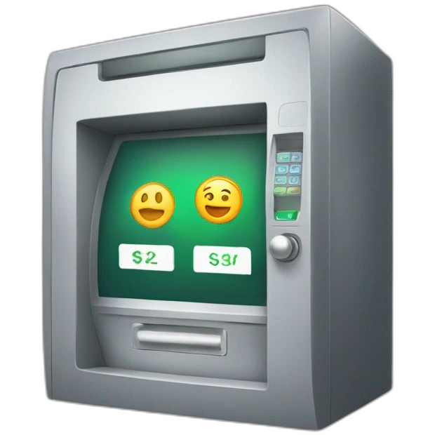 Banking interface emoji