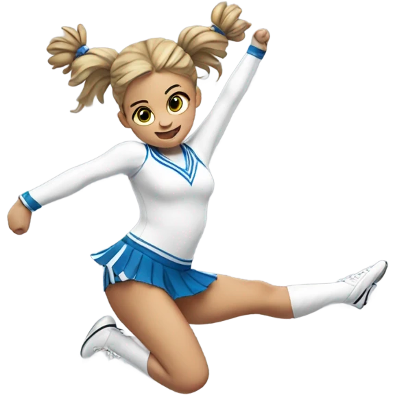 Jumping-splits-white-Cheerleader-pigtails  emoji