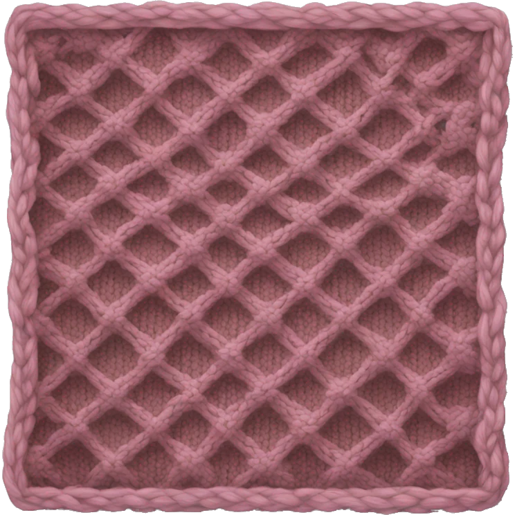 Cozy knitted blanket emoji