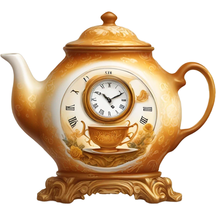 clocked tea  emoji