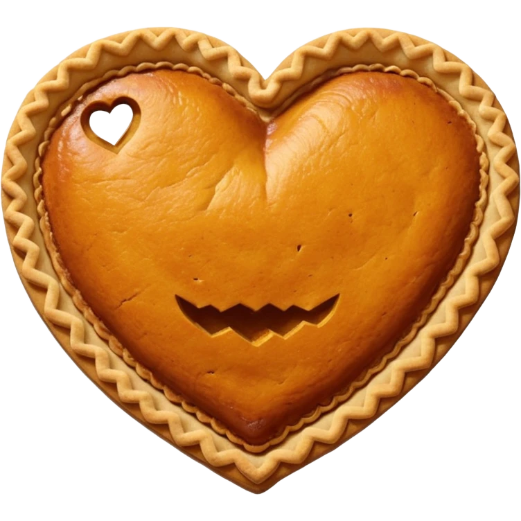 Pumpkin Pie Heart emoji
