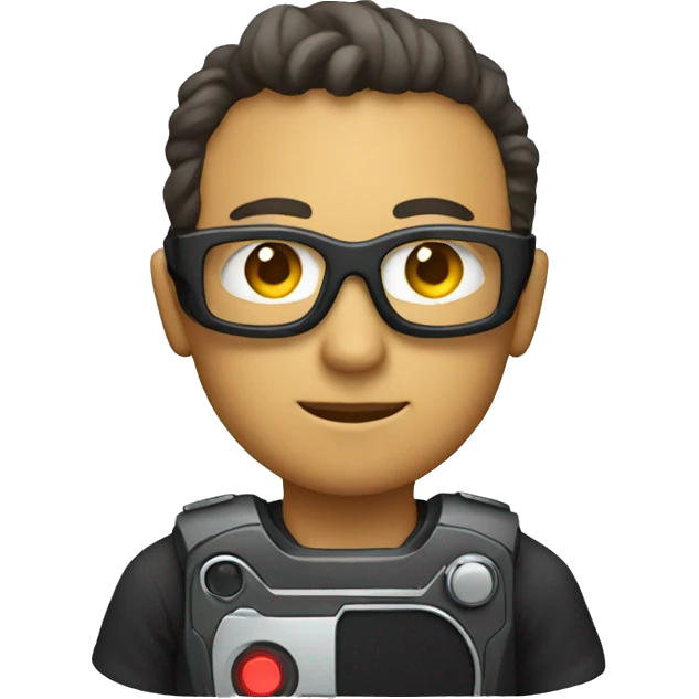 a person with a graphics card emoji