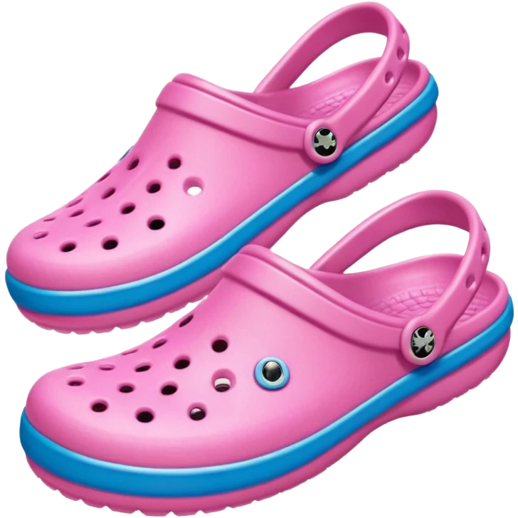 pink crocs with jibbits  emoji