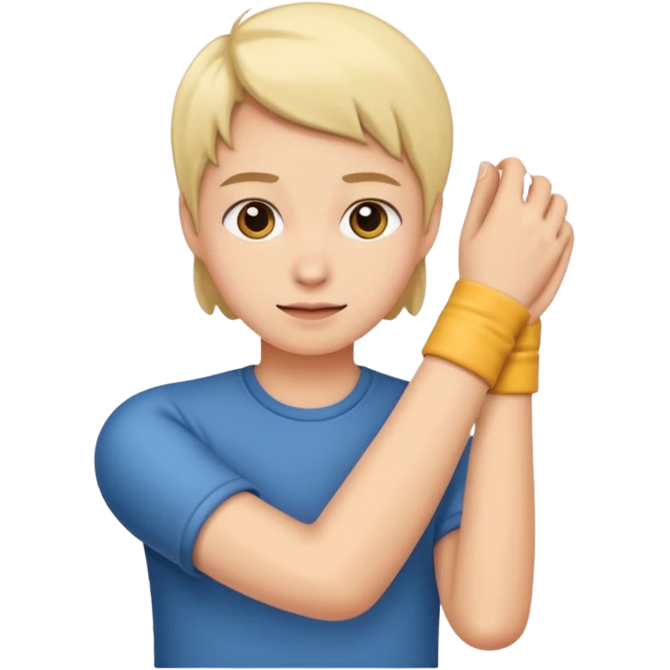 A person rolling up emoji