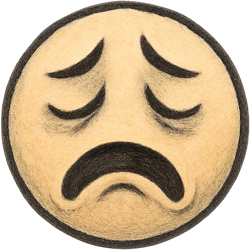sadness, expressive face emoji