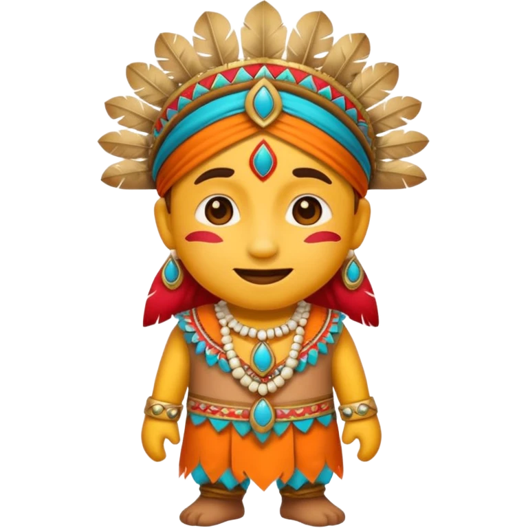 Generate an emoji with a funny Indian costume emoji