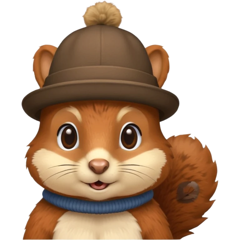 squirell with hat emoji