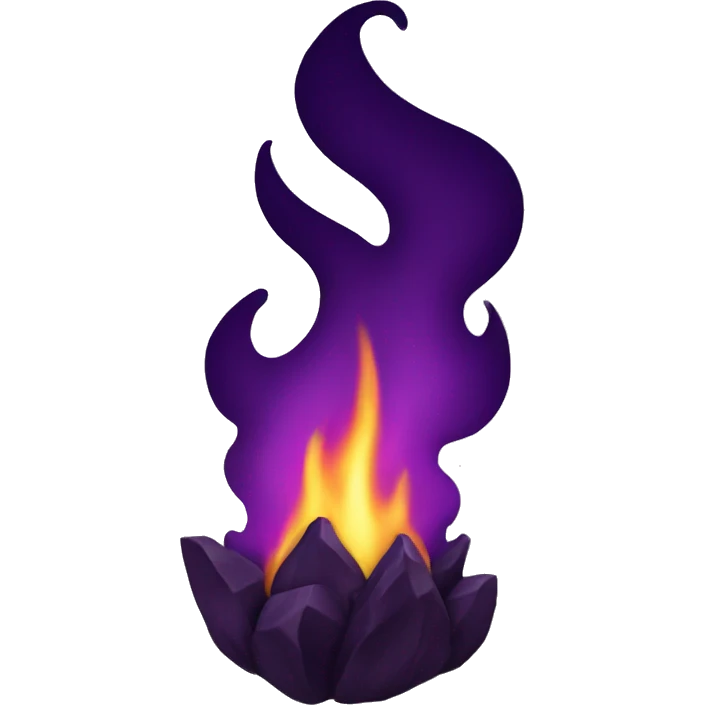 Dark purple fire  emoji