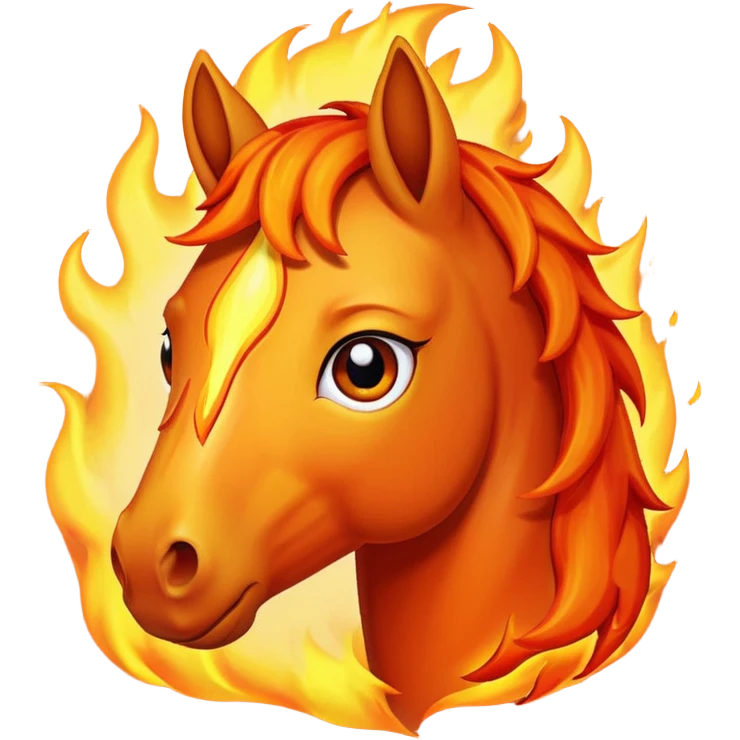 Happy fire horse emoji sad fire horse emoji worried fire horse emoji emoji