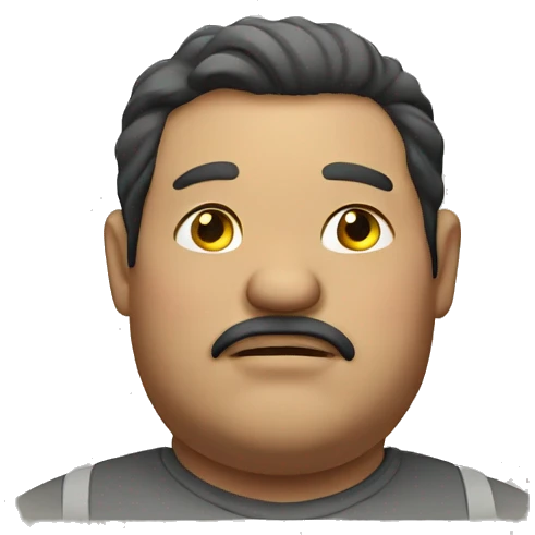 Fat man emoji