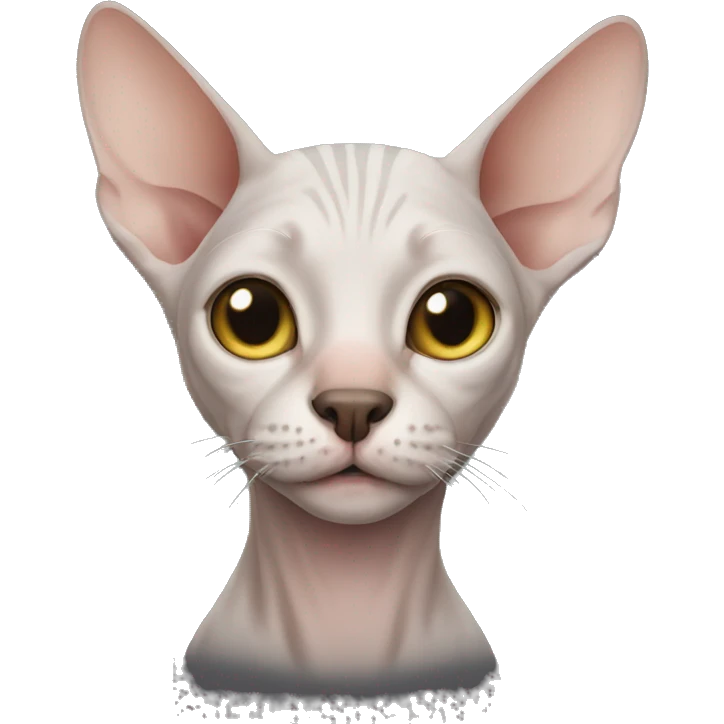Cat hairless emoji