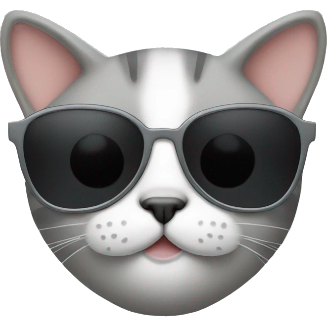 Cat with sunglasses emoji