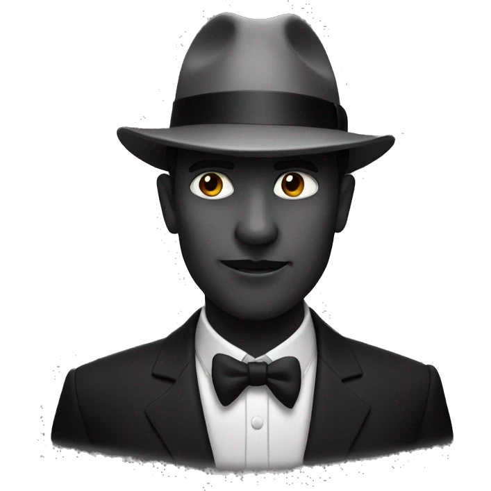  🫠 noir style emoji