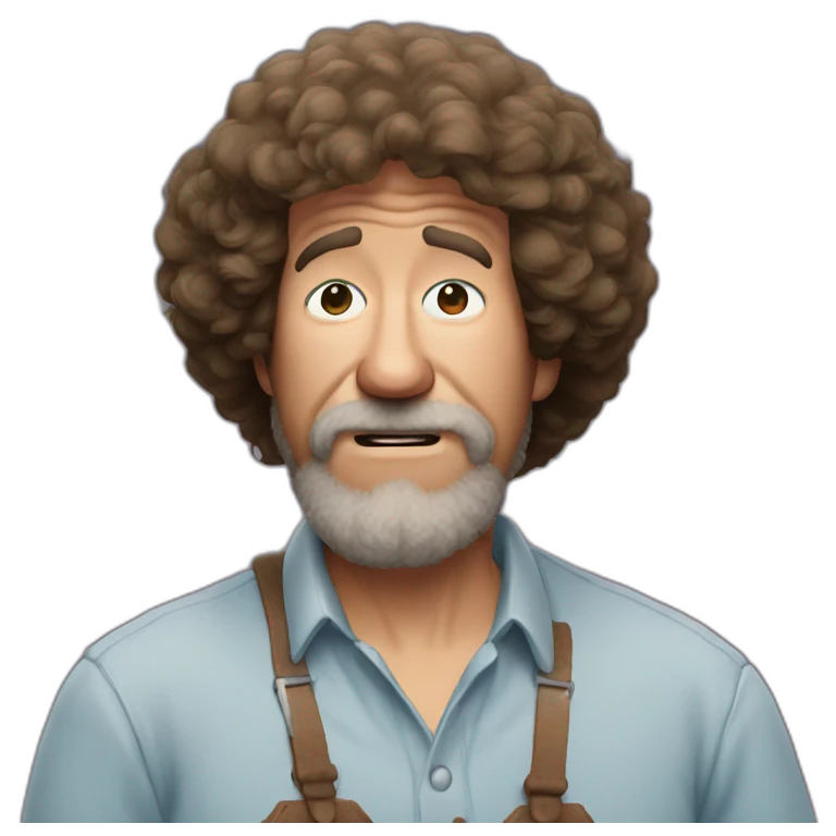 bob-ross-crying-face emoji
