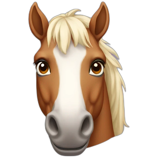 horse with no snout emoji
