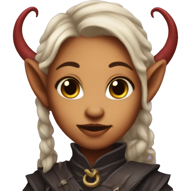 cute female tiefling emoji