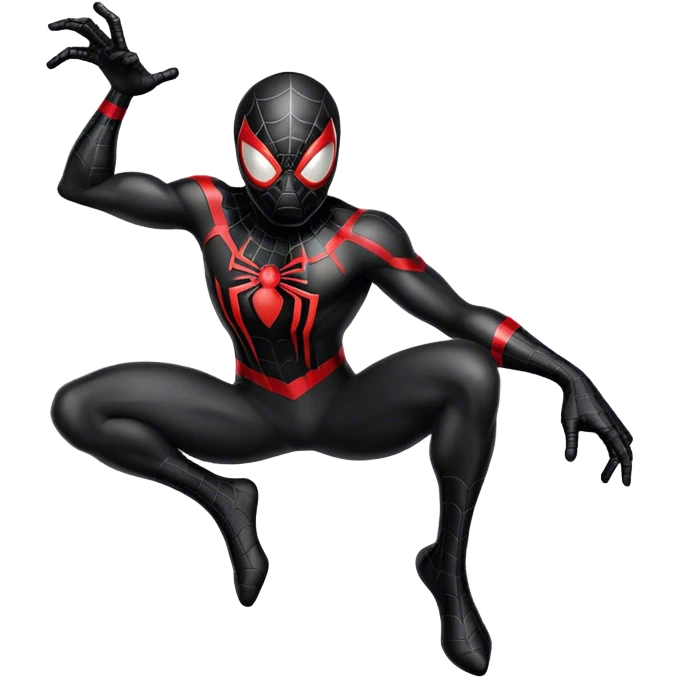 black spiderman  emoji