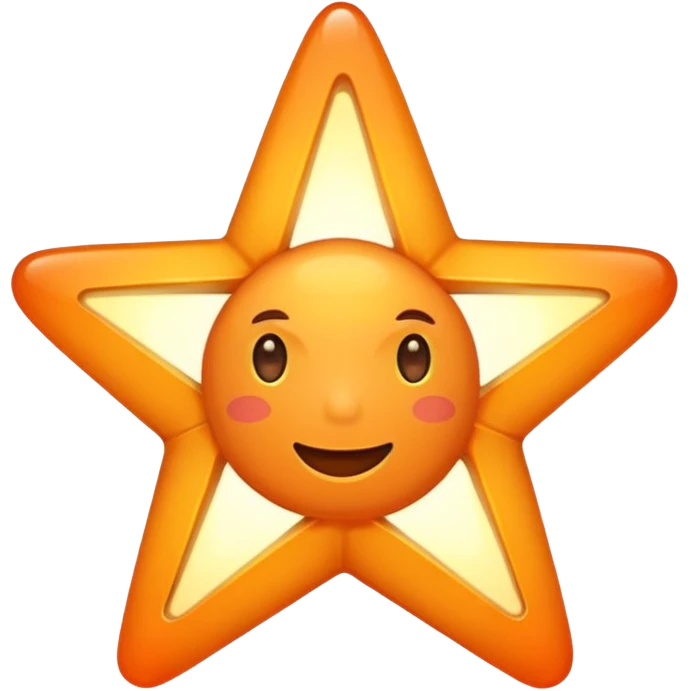 Orange star emoji