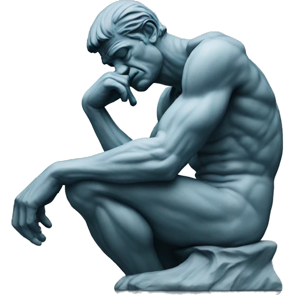 The thinker emoji