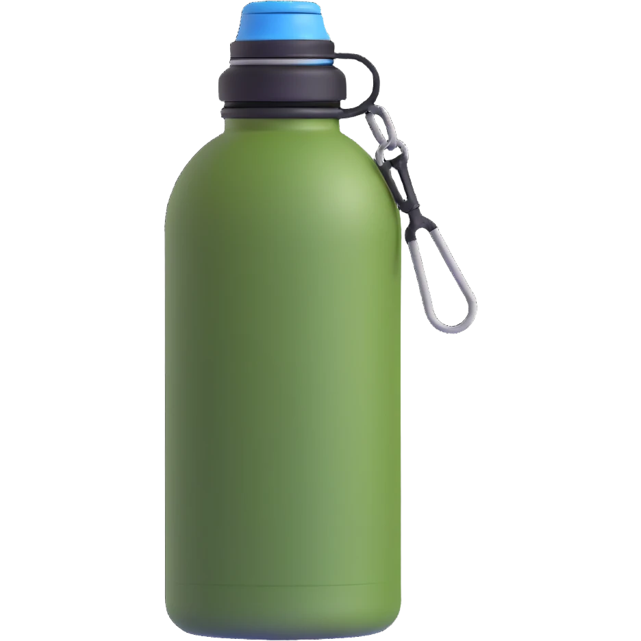 outdoor camping water bottle canteen emoji