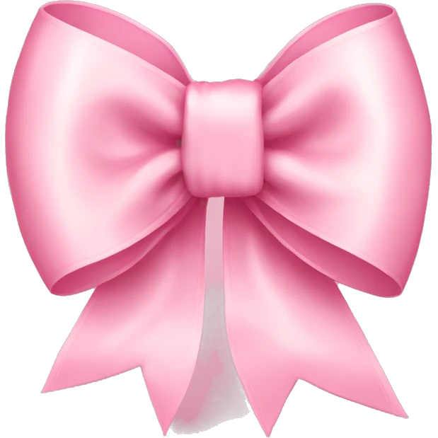 light pink ribbon bow emoji