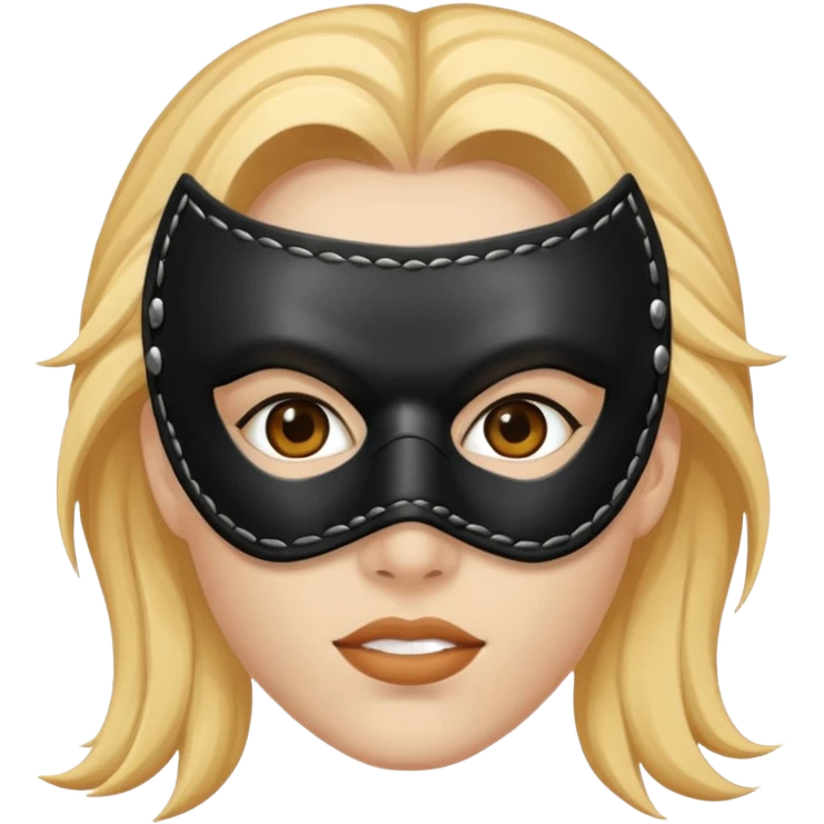 bdsm slave leather mask emoji