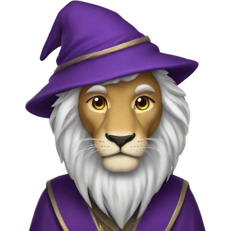 Lion wizard emoji