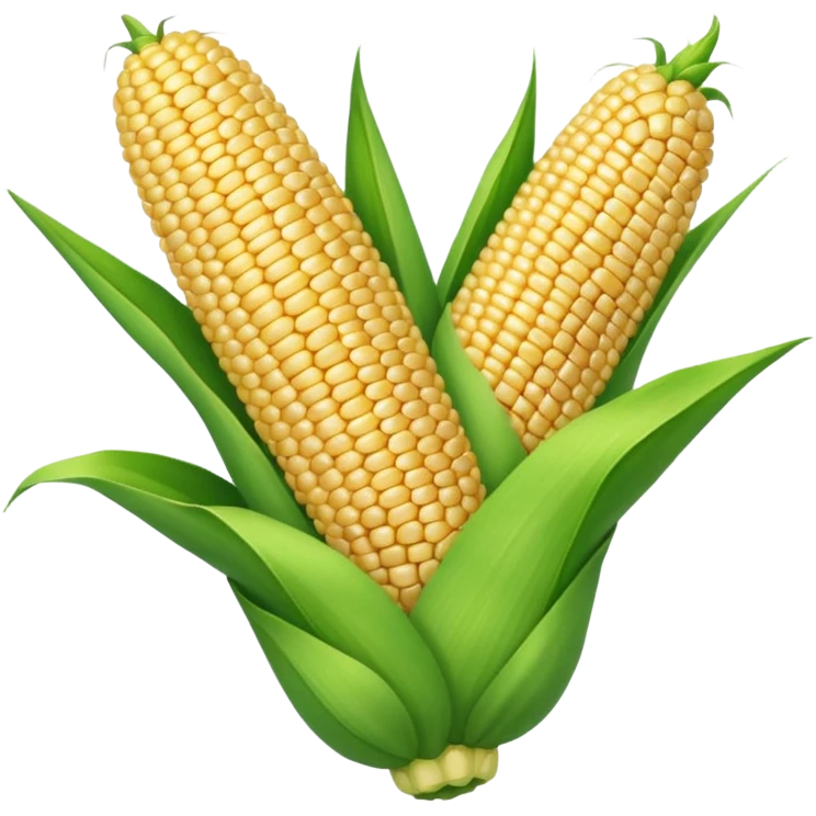 green closed corn cob  emoji