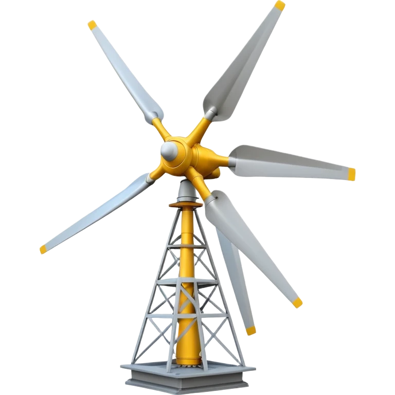 Windkraft anlage mit drei rotor blättern emoji