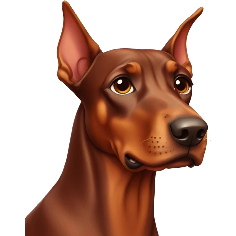 Red Doberman pinscher  emoji