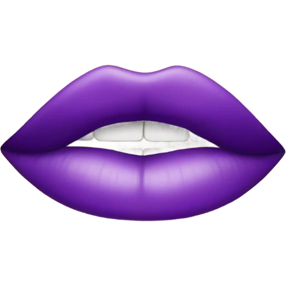 Purple lips emoji