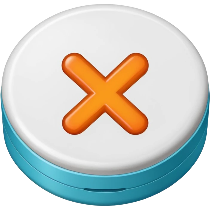 Pill with an x on it emoji